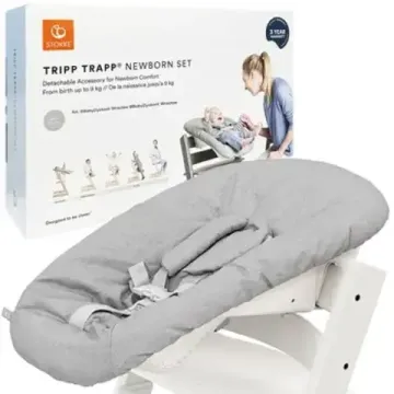 Стульчик для кормления STOKKE Tripp Trapp комплект 4 в 1 (Serene Pink)