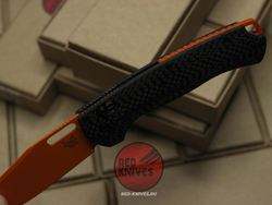 Нож Benchmade Taggedout 15535 А+++ - карбон рукоять, клинок оранж