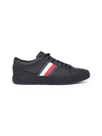 Кожаные кроссовки Tommy Hilfiger - черный(FM0FM05199)