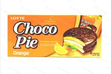 Пирожное LOTTE Choco Pie orange, Корея, 168 гр.