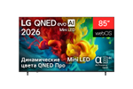 85-дюймовый умный телевизор LG 85QNED83B6A QNED evo AI Mini LED