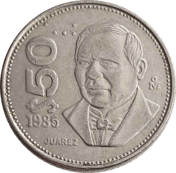 50 песо 1985 Мексика