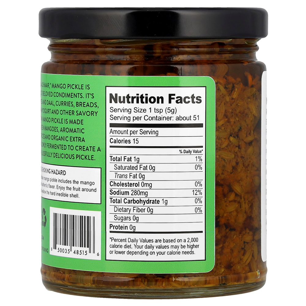 Pure Indian Foods, Необработанный рассол из манго, 255 г (9 унций)