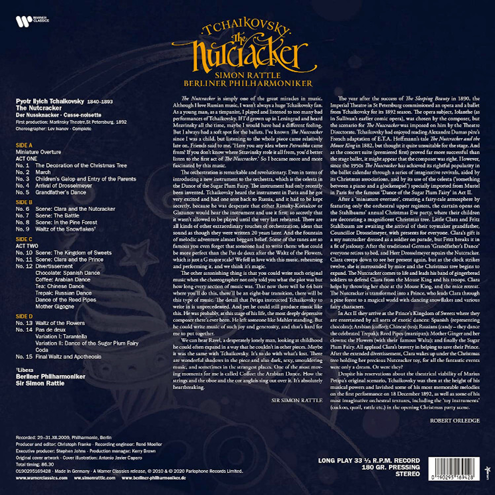 Simon Rattle, Berlin Philharmonic / Tchaikovsky: The Nutcracker (2LP)