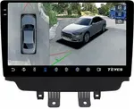 Магнитола для Mazda CX-3 2014-2023 (монохром) - Teyes CC3-2K-360 монитор 10.36" 2K QLED на Android 10, Быстрая, CarPlay, 4G SIM-слот, 4 камеры в комплекте