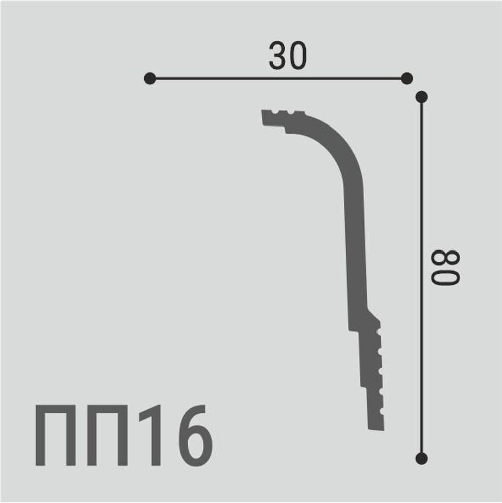 Карниз потолочный ПП 16