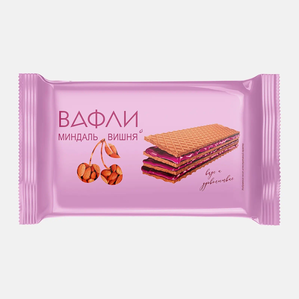 Вафли со вкусом миндаля и вишни 170г
