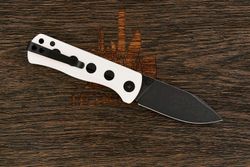 Нож складной QSP QS150-G2 Canary Folder, клинок 72мм, сталь Sandvik 14C28N BW, рукоять G10 белый