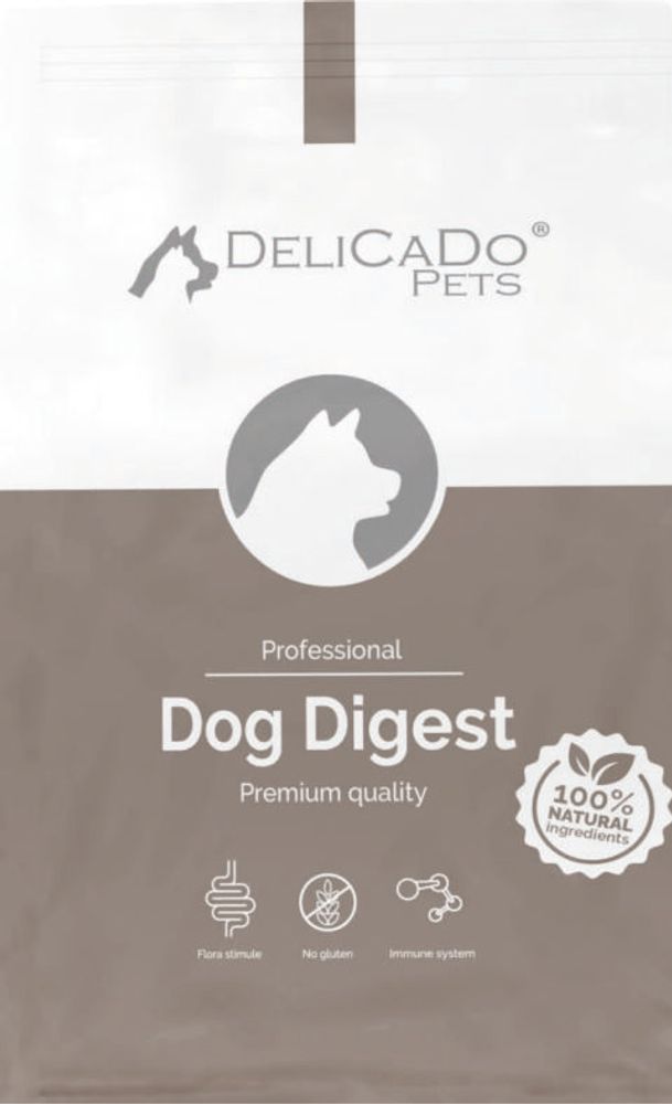 Сухой корм DeliCaDo Digest для взрослых собак средних и крупных пород, ягненок, 10 кг