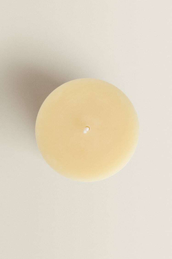 ZARA HOME ЦИЛИНДРИЧЕСКАЯ СВЕЧА,  СЛИВОЧНОЕ МАСЛО