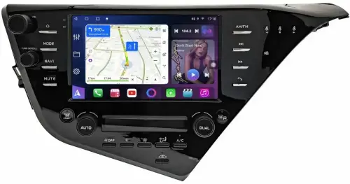 Магнитола для Toyota Camry 70 2017-2020 (c JBL и климатом на ШГУ) - FarCar S500-TS20 монитор 9.5" 2K QLED на Android 14, Быстрейшая, CarPlay, 4G SIM-слот