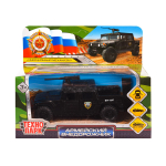 Модель ин. мет. "Военный внедорожник пикап" 12см, черн, коробка HUMVEPICKUP-12-BK (Технопарк)