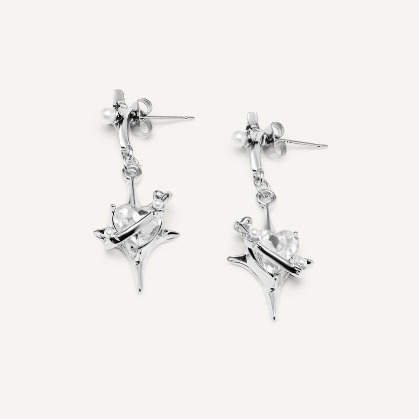 Серьги Космическая Любовь – Прозрачные