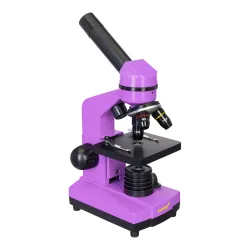 Микроскоп Levenhuk Rainbow 2L Amethyst\Аметист - вид спереди в три четверти справа