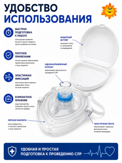 Маска для сердечно-легочной реанимации TOPMED