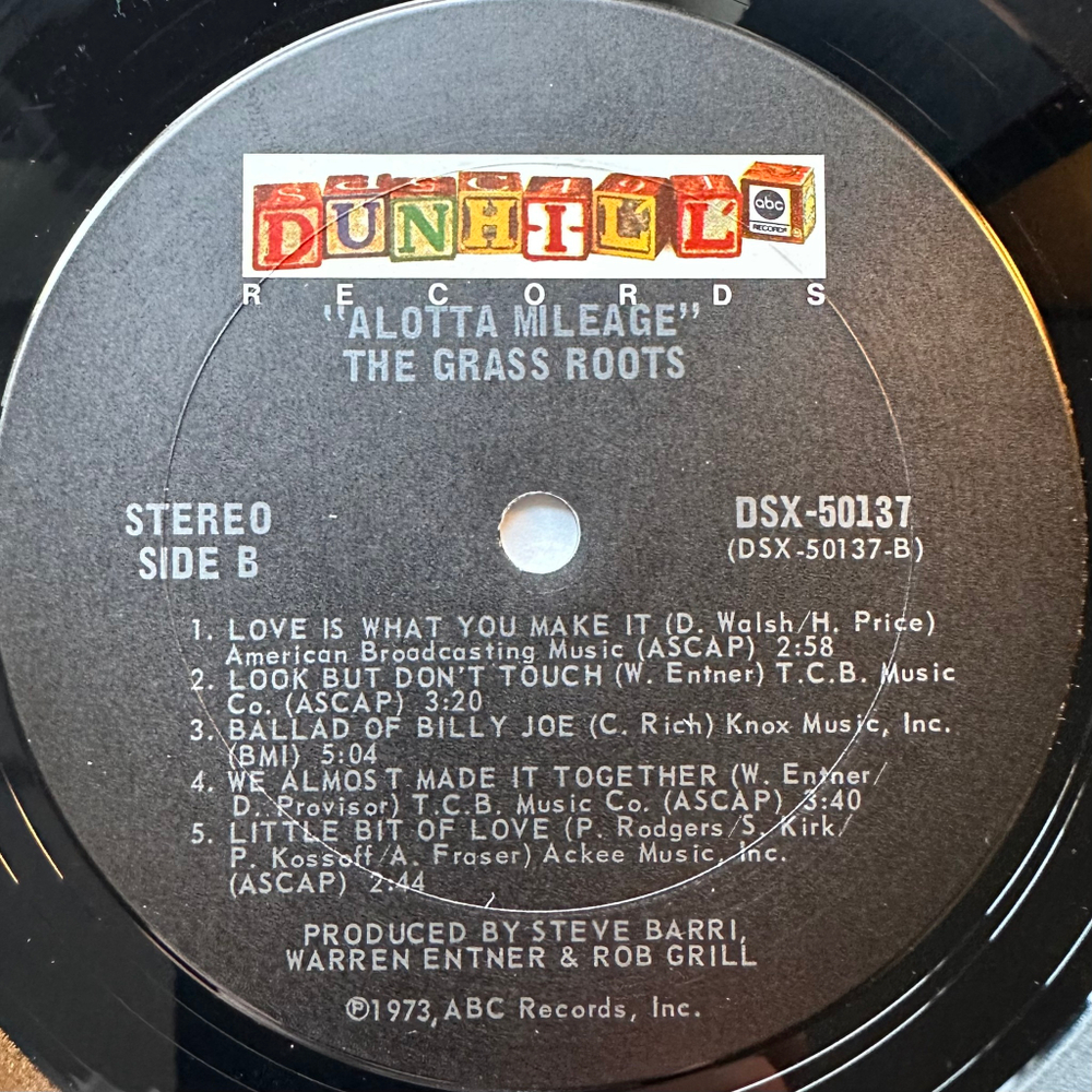 The Grass Roots - Alotta Mileage (США 1973г.)