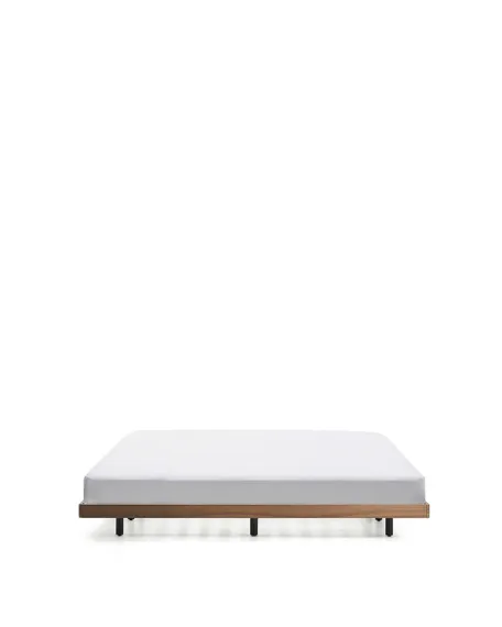 Основание кровати Norlen 160x200 см, темный орех