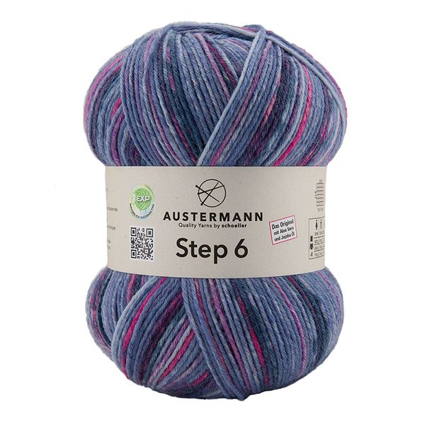 Пряжа Austermann (Аустерманн) Step 6 / уп.5 мот. по 410 г, 150 г, 2306-4