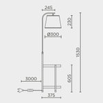 Напольный светильник MODEMODERN MD.9018.01FL