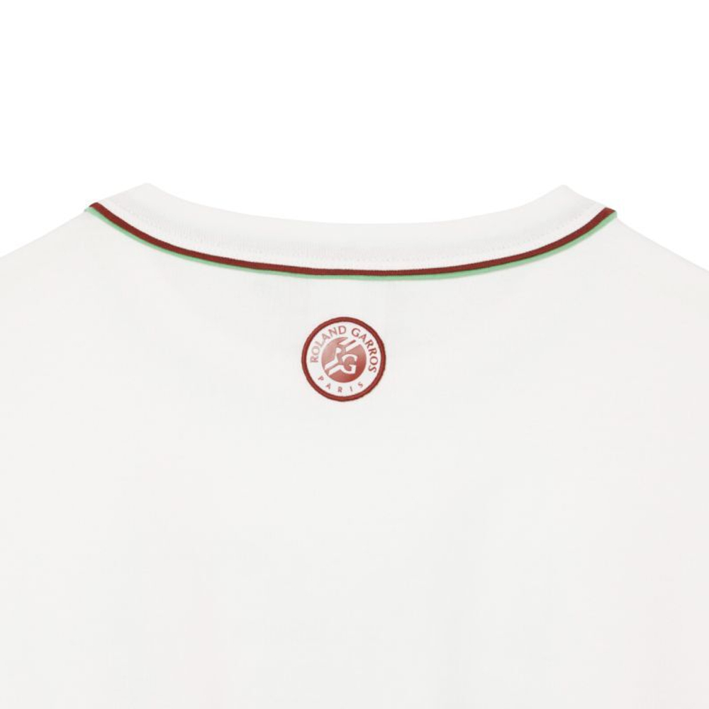 Женская теннисная футболка Lacoste Roland-Garros Edition Jersey - белый