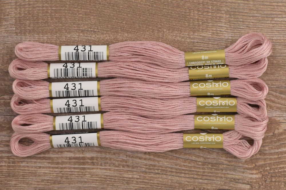 Мулине Lecien Cosmo, цв. 0431 / 6 мот. по 8 метров, в 6 сложений