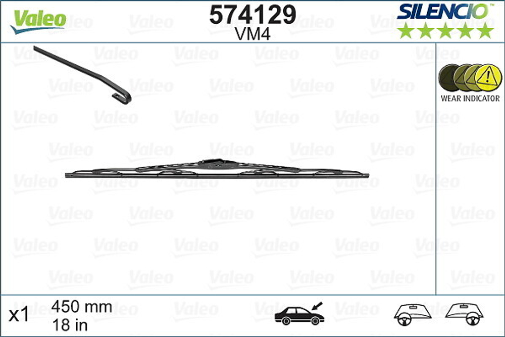VALEO - 574129-VAL - Wiper Blade