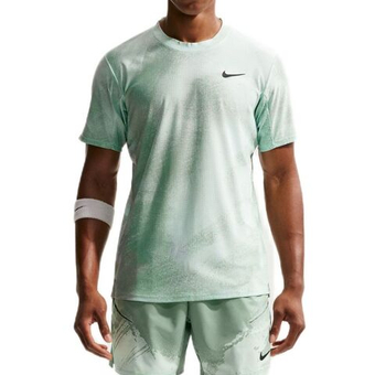 Мужская теннисная футболка Nike Court Paris Slam Advantage Dri-Fit Tennis - barely green/steam/black