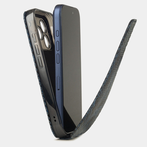 Чехол для iPhone 18Pro / 17Pro - кожа питона, синий