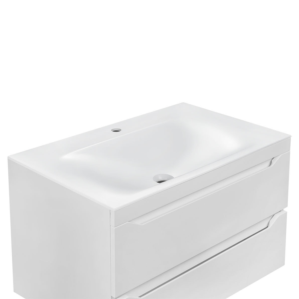 Раковина VCB-1F800W из искусственного камня, цвет белый,