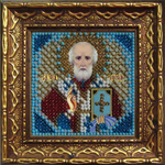 "Икона Святой Николай Чудотворец"-2010ДПИ вышивка