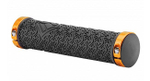 Грипсы XH-G116BL 135 мм чёрные, золотистые кольца, в инд. упаковке, арт. 150224 (10216170/010821/0228802, Китай)
