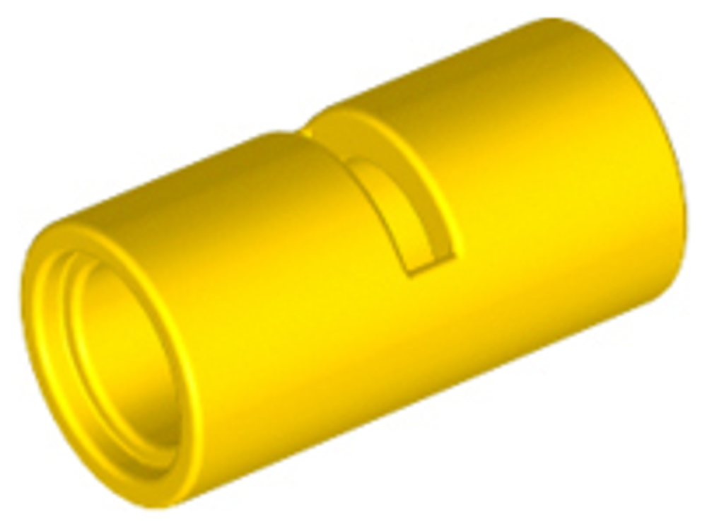 Lego Соединитель 2L контактный круглый с прорезью (желтый) 62462 / 4526983 / 6173122