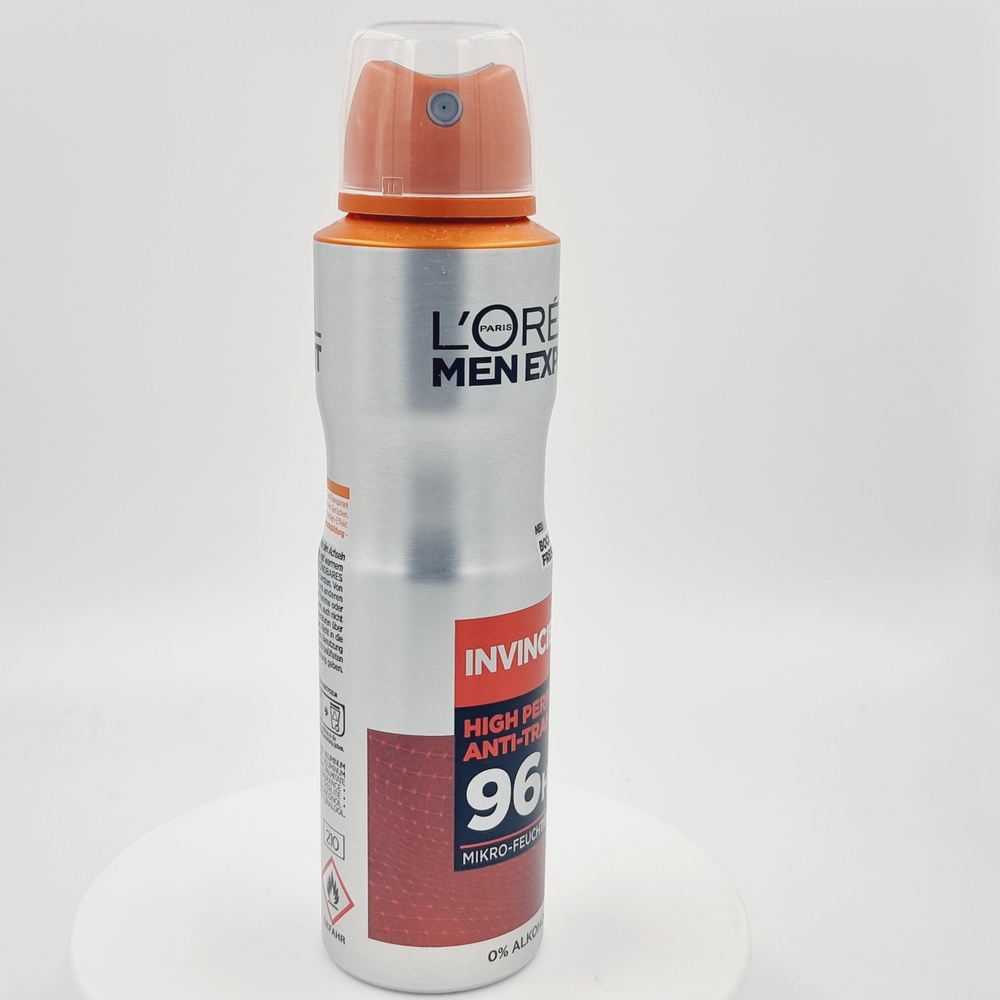 L'ORAL Men Expert Дезодорант-спрей Invincible High Performance 96 ч для мужчин 150 мл (Франция)