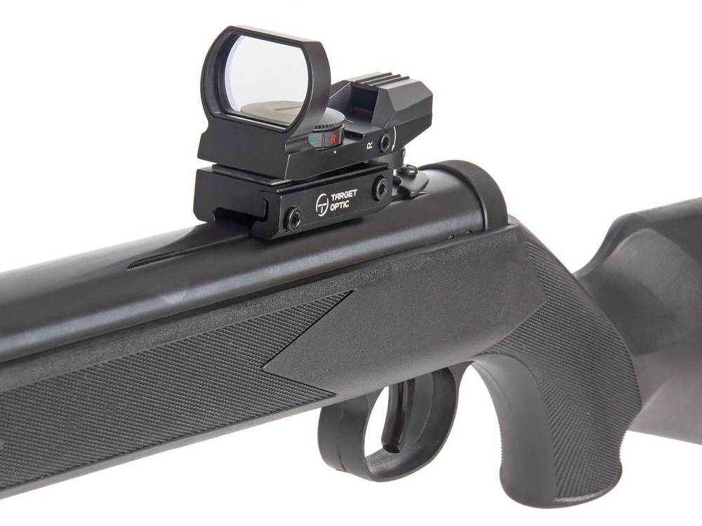 Коллиматор Target Optic 1x22x33, на Ласточкин хвост, открытого типа, 4 марки, зелёная/красная марка, CR2032 - фото 3