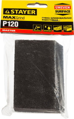 STAYER P120, 100 x 68 x 42 x 26 мм, водостойкая, четырехсторонняя шлифовальная губка (3561-120)
