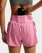 Nike Flow Женские сетчатые шорты для бега Dri-FIT 2 в 1 - NIKE