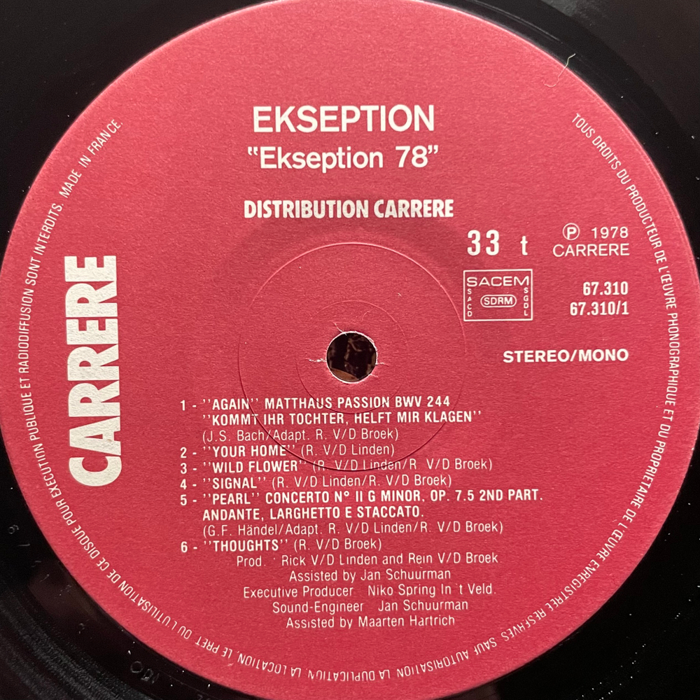 Ekseption ‎– Ekseption '78 (Франция 1979г.)