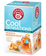 TEEKANNE Чай фруктовый Cool Sensations Peach & Passion с персиком и маракуйей, 18 пакетиков, 45 г (Германия)