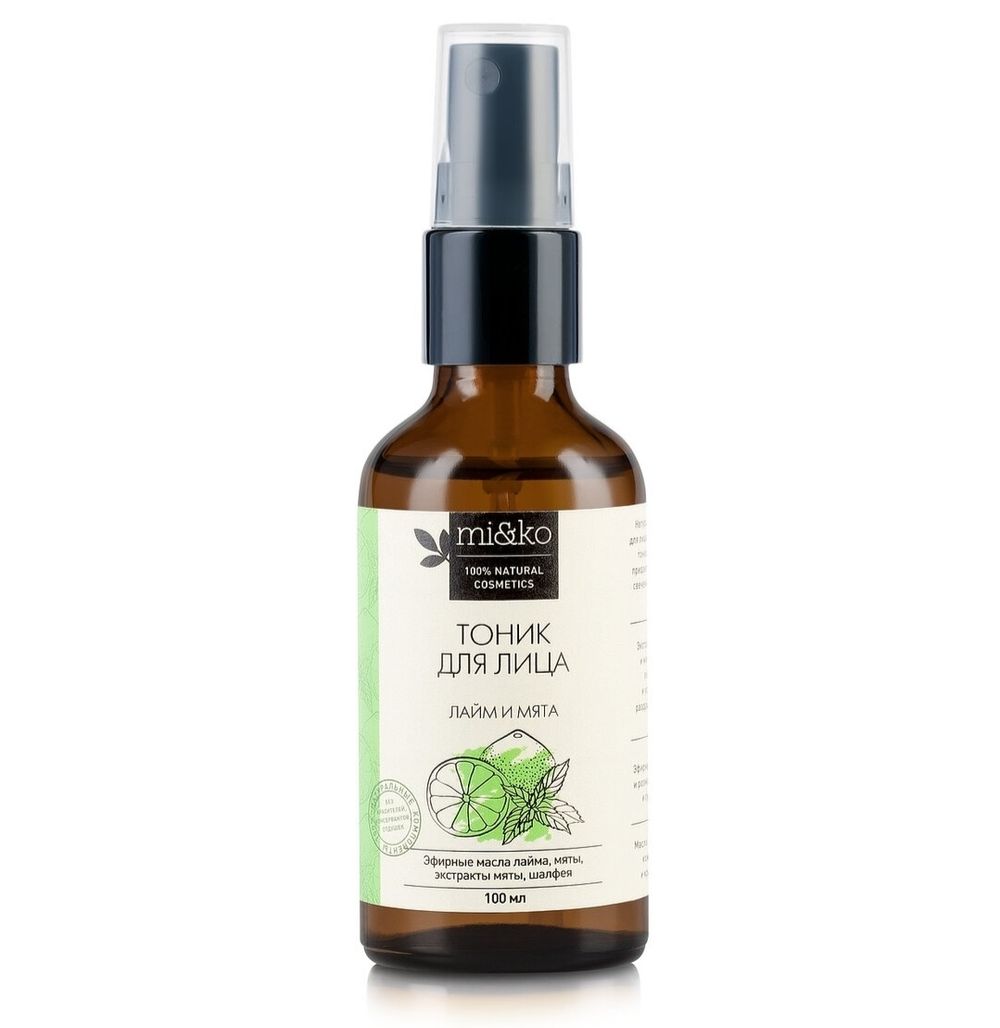 Тоник для лица Лайм и мята 100 мл COSMOS ORGANIC (Mi&Ko)