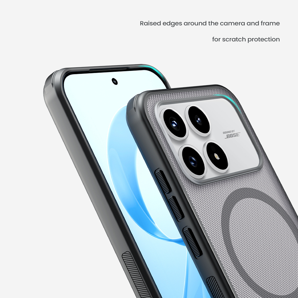 Чехол тонированный c встроенным круглым магнитом для Xiaomi Poco F8 Pro и Redmi K90, серия Super Frosted Shield Pro Magnetic (Clear version) от Nillkin