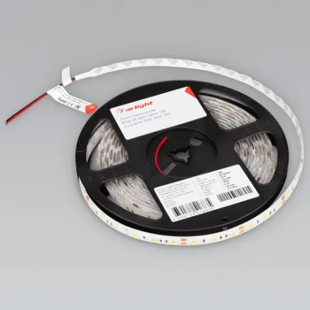 Лента RTW 2-5000SE 12V Cool 2x (5060, 300 LED, LUX) (Arlight, 14.4 Вт/м, IP65)