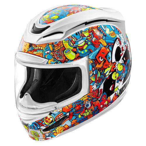 Купить Мотошлем Интеграл Icon Airmada Doodle