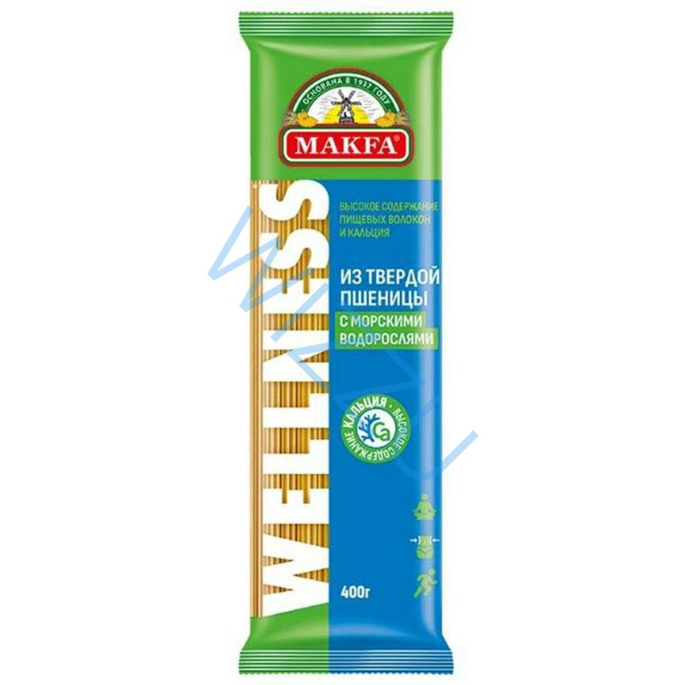 Макароны MAKFA Спагетти с водорослями (Россия) 400г