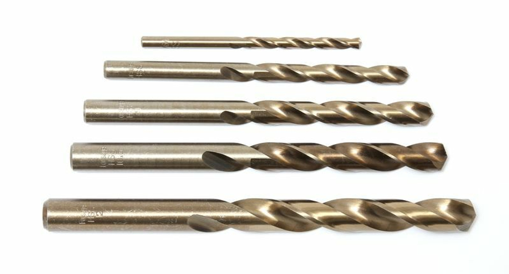 Сверло по металлу 2.4мм HSS+Co(10шт), в пластиковом футляре Forsage F-DSP332