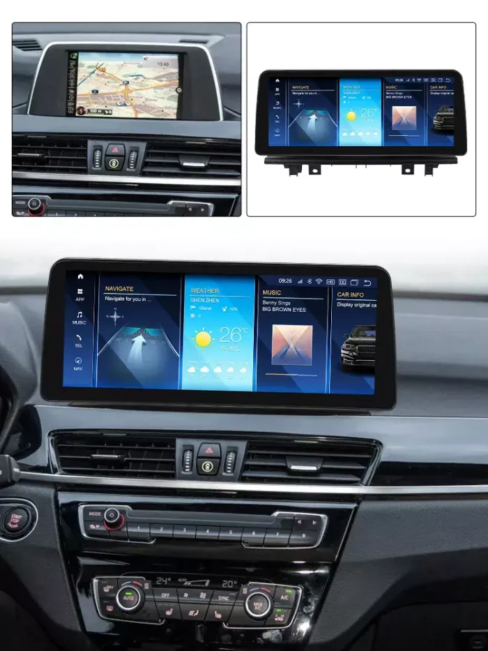 Магнитола для BMW X1 (F48) 2015-2017 NBT - Kuberg MKD монитор 12.3", Android 11, Быстрая, CarPlay, 4G SIM-слот