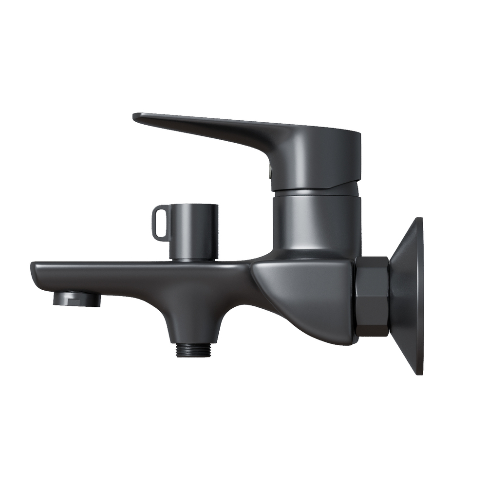 Смеситель для ванны 35k MIXLINE МЛ14-01 (ML14-01GR) ГРАФИТ