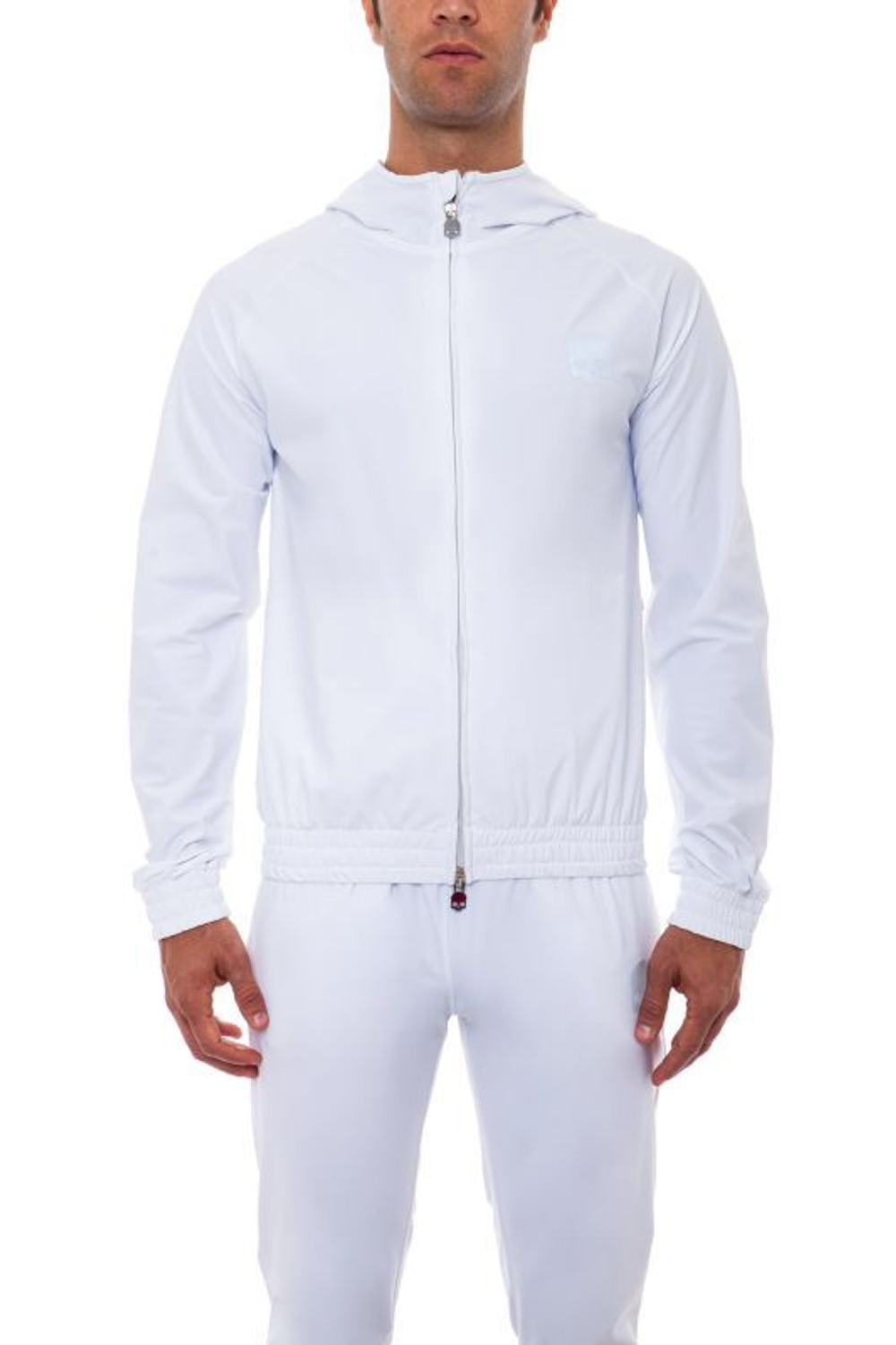 Мужская теннисная кофта Hydrogen Tech FZ Sweatshirt Skull - белый