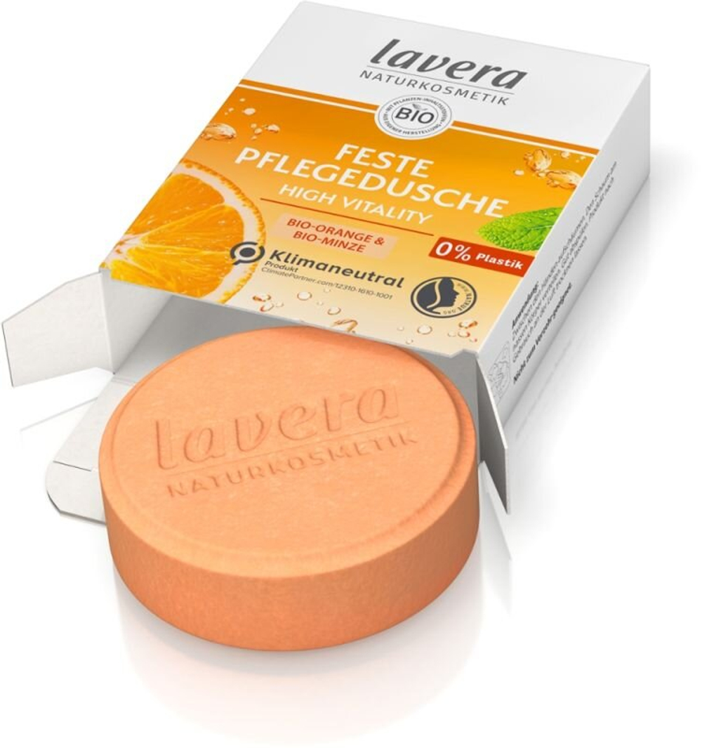 Душевая каша Solid Care High Vitality Lavera Naturkosmetik, 50 гр