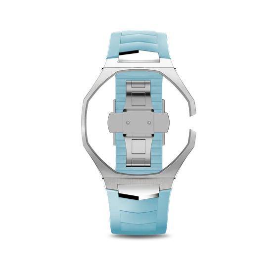 Корпус для часов POP-Swatch x AP - Голубой и Синий - Комплект из 2 ремешков