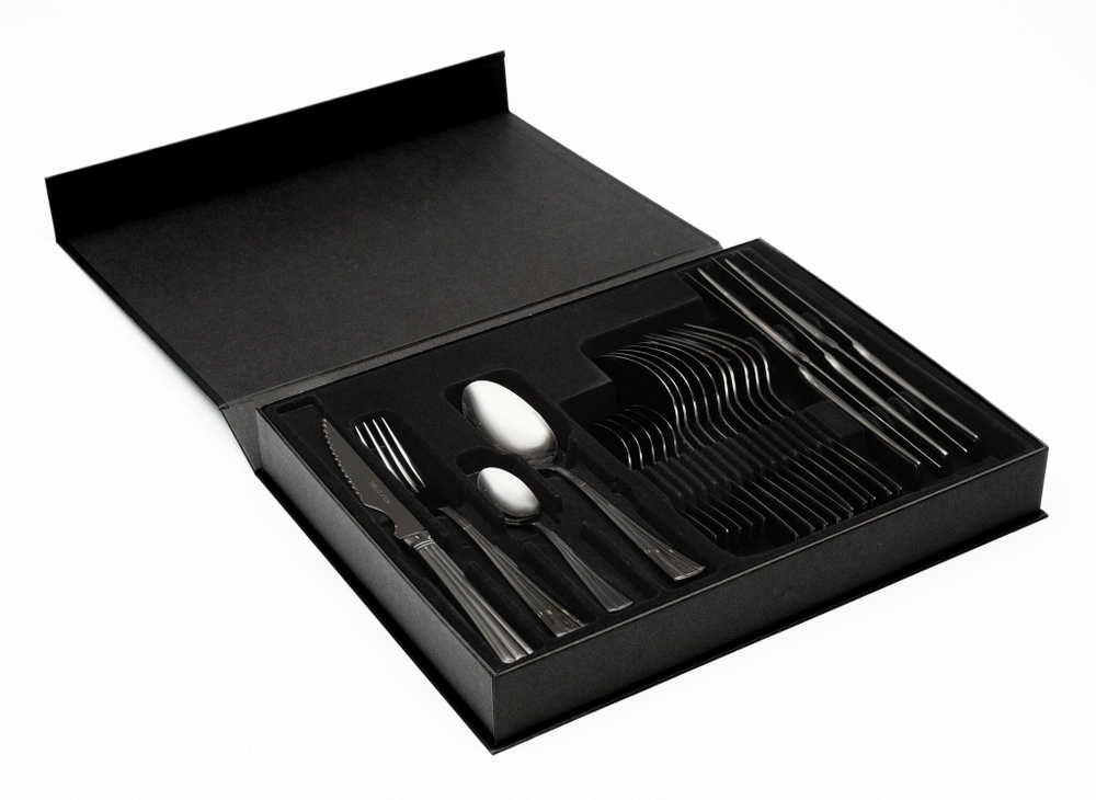 Набор PRINCIPE black102-103 столовые приборы Belo Inox Черный